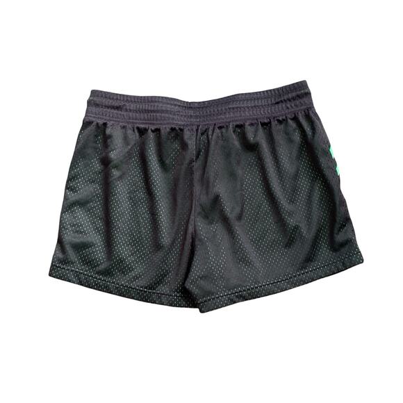 FILA Sport Womens Sz Medium Green Gray Mesh Running Athletic Workout Gym Shorts - Picture 2 of 4